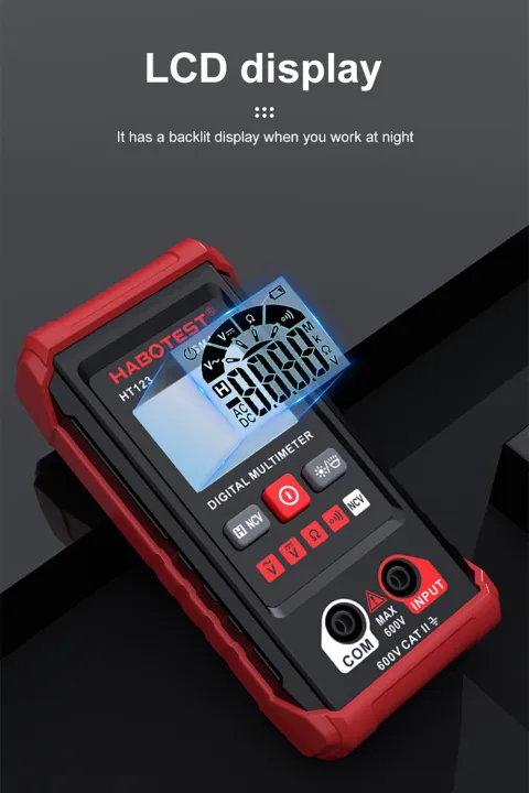 HABOTEST%20HT123%20Digital%20Multimeter%20600V%20AC/DC%202000%20Counts%20High-Precision%20Anti-Burning%20Smart%20Multimeter%20/No%20Need%20To%20Shift%20/NCV%20Non-Contact%20/Automatic%20Identification%20-%20Image%207