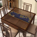 Chinese eco-friendly transparent table mat pvc soft glass Eight Immortals tablecloth waterproof oil non-washing and anti-scald square table square. 