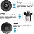 Electric Air Pumper for Inflatable Furniture - Black.