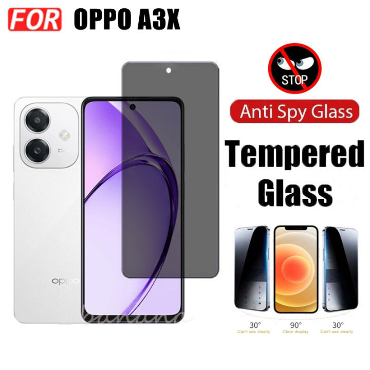 Oppo%20A3X%20Anti-Spy%20Tempered%20Glass%20for%20OPPO%20A3%20Pro%205G%20A60%204G%20Privacy%20Screen%20Protector%203%20in%201%20Carbon%20Fiber%20Film%20and%20Camera%20Protector%20-%20Image%202