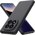 Xiaomi Redmi Note 14 Pro Plus Silicone Matte Flexible Soft Phone Case - Black - Phone Back Cover.