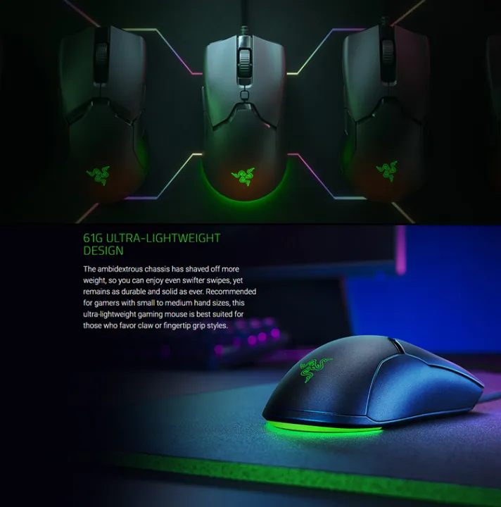 Razer%20Viper%20Mini%20Version%2061%20Grams%20Lightweight%20Laptop%20Computer%20Cable%20RGB%20e-Sports%20Gaming%20Mouse%20-%20Image%205