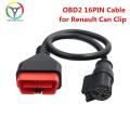 Professional Can Clip Cable Obd2 16pin Cable for Renault Can Clip Diagnostic Interface Drop Ship Can Clip Cable. 
