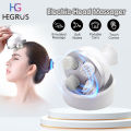 HEGRUS Electric Head Massager Electric Head Vibration Kneading Casual Relaxation Massager Scalp Massage Machine Shoulder Neck Massage Tool Deep Tissue Kneading Deep Clean and Stress Release. 