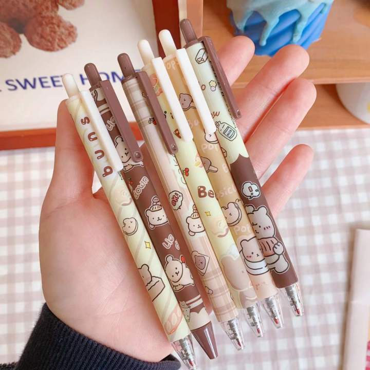 6Pcs/set%200.5mm%20Neutral%20Pen%20Korean%20Style%20Simple%20Cute%20Super%20Cute%20Creative%20Ins%20Style%20Student%20Black%20Pen%20Office%20Stationery%20-%20Image%203