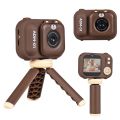 Andoer 1080P Kids Mini Digital Camera 48MP 2.4 Inch IPS Screen Dual Lens with 32GB Memory Card and Card Reader and Desktop Tripod. 