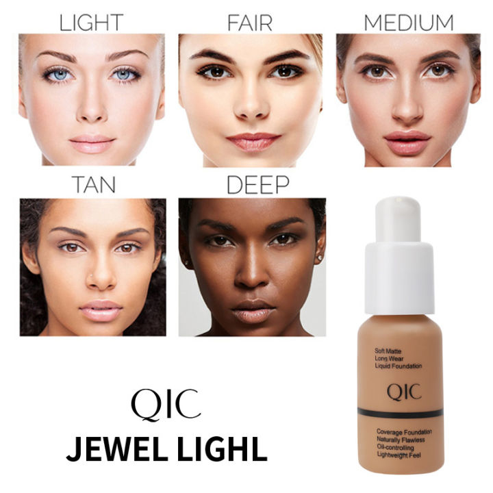 Honoria Honoeie QIC Soft Matte JEWEL LIGHL Liquid Foundation Brightens Moisturizes and Controls Oil Fit Wheat Makeup BB Cream Concealer Cream