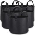 Geotextile Non-woven Fabric Geo Bag 20 Gallon Capacity Grow Bag Pot Planter for Garden Planting. 