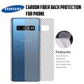 Samsung Galaxy S10+ Transparent 3D Carbon Fiber Back Skin Rear Screen Guard Protector Sticker. 