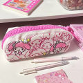 【Bestseller Alert】 Cartoon Plush Portable Pencil Cases Cartoon Hello Kitty My Melody Pencil Pouch. 