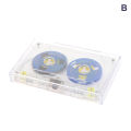 Cassette Blank Transparent Cassette Tape Shell Cases Plastics Reels Cassette (no Tape)recording audio tape Tetuo.