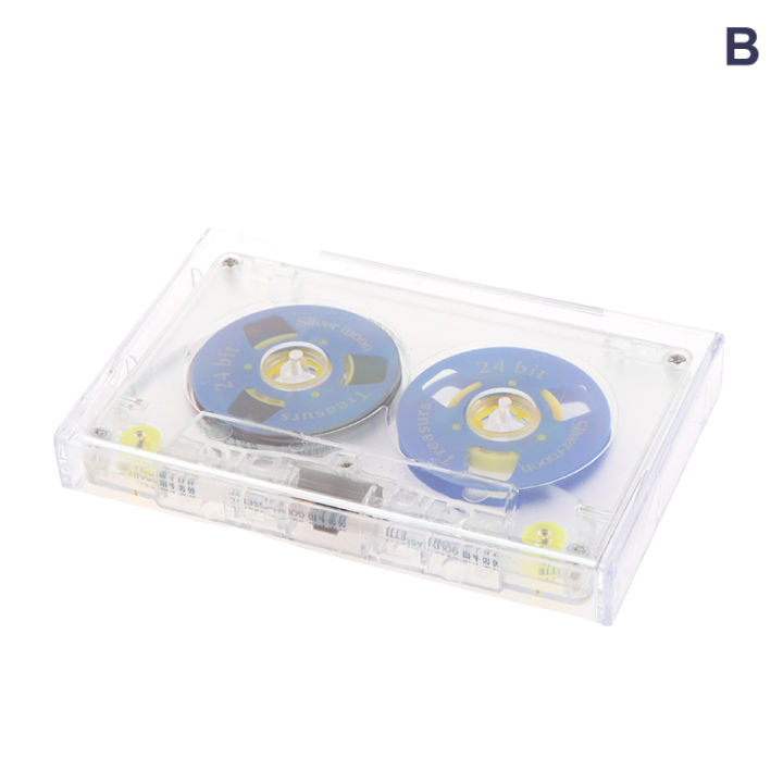 Cassette Blank Transparent Cassette Tape Shell Cases Plastics Reels Cassette (no Tape)recording audio tape Tetuo