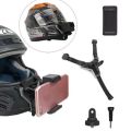 Helmet Chin Mobile Mount, Complete with a Secure Phone Holder, to Transform Motorcycle Helmet into a Versatile Stand. 