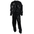 2 Pcs Heavy Duty Fitness Weight Loss Sweat Sauna Suit Exercise Gym Anti-Rip Black XL & 4XL. 