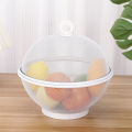 Kitchen Ware with Lid Fruit Plate Vegetable Washing and Draining Basket Fruit and Vegetable Basket Cover Red Easy to Use 27 X 27 X 13cm. 