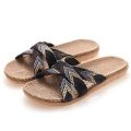 Suihyung Multicolor Flax Slippers For Women 2022 New Summer Indoor Shoes Home Casual Slides Cross Blet Ladies Flip Flops Sandals.