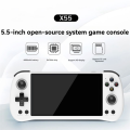 X55 Handheld Game Console 5.5In 1280x720 IPS Screen Open Source for Linux Retro Gaming Supports TV Output PSP Games.