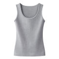 Sunnyheart Bottoming Vest Stretchy O-Neck Sleeveless Sport Bottoming Top. 
