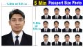 Passport Size Photo Print 1.5x1.9 inch Standard (25 Pieces, Multicoloured).