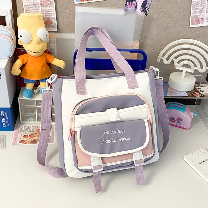 Large%20capacity%20contrasting%20tote%20bag%20for%20school%20girls%20in%20class%20bag%20handbag%20crossbody%20bag%20for%20junior%20high%20school%20students%20-%20Image%204