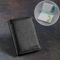 PU leather Slim wallet Practical Super slim Soft material Mini wallet Small size  holder for  use Travel accessory Business professionals Fashion enthusiasts Gift option. 