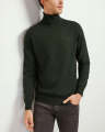 Mens Premium Cotton Turtleneck Long Sleeve Knit Sweater From Levin.
