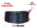 2.0 Rm Fireproof Electric Cable Red/Black Color (1 coil)  Fireproof. 