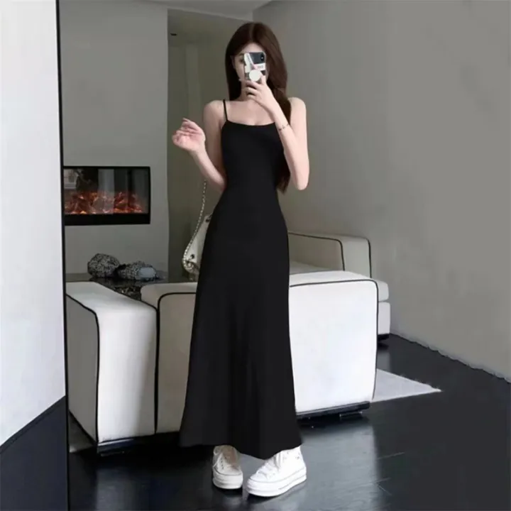 Spaghetti%20Strap%20Dresses%20Women%20Retro%20Slim%20Simple%20Daily%20A-line%20Maxi%20Dress%20-%20Image%207