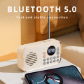 Mini Pocket FM Radio Portable Best Reception Radios Receiver Wirelress Hifi Sound Bluetooth Speaker TF Card USB MP3 Music Player. 