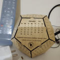 Diamond Shape 3D Desk Calendar  With Government Holiday. 