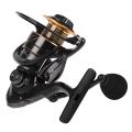 Spinning Fishing Reel 13BB + 1 Bearing Balls Metal Spinning Reel Boat Rock Fishing Wheel with with Extra Spool.
