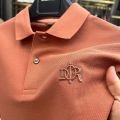 100% Cotton Men's Polo Shirt Lapel Letter Embroidery High Quality Short Sleeve Korean Fashion Clothing 2023 Summer Men's T-shirt. 