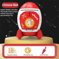 Piggy Bank For Boys Girls Cartoon Space Rocket Large-capacity Money Saving Box Desktop Decoration For Birthday Gifts. 