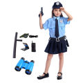 Dress Up America Police Costume for Kids - Police Officer Costume for Girl - Cop Uniform Set with Accessories Party Show Gifts.