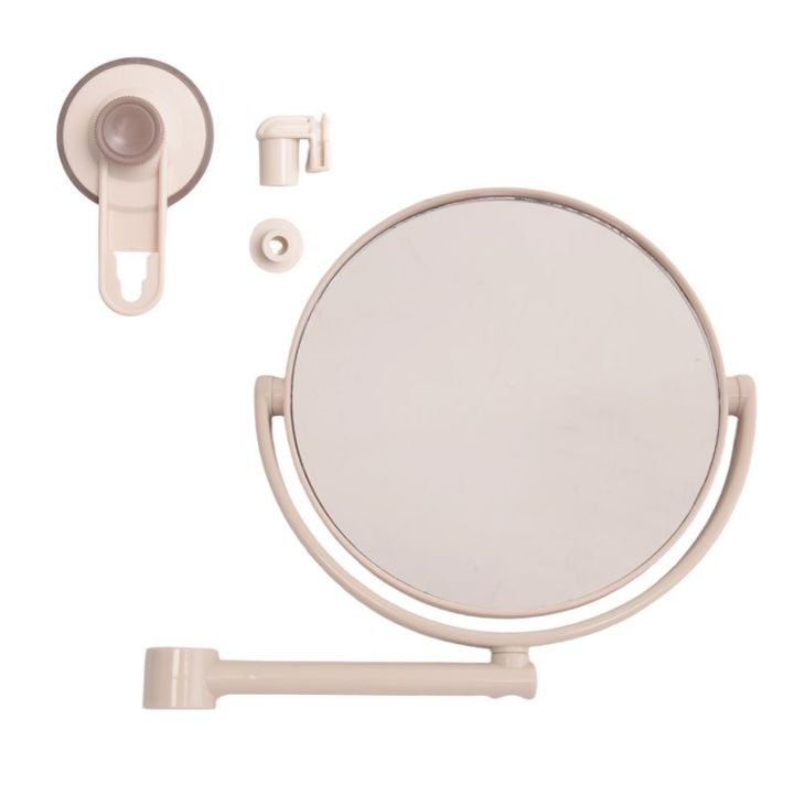 Bath Mirror Cosmetic Mirror 1X/3X Magnification Suction Cup Adjustable Makeup Mirror Double-Sided Bathroom Mirror