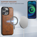 Alien Luxury Magnetic Card Holder Leather 2 in 1 Phone Case For iPhone 15 14 13 12 Pro Max Samsung S 22 23 Ultra Plus Detachable Cover.