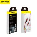 AWEI CL-29 Type-C Cable 200CM Nylon Braided USB Data Charging Cable 2M Type C Cable. 