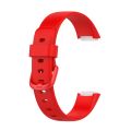 Watch Strap For Fitbit Luxe Silicone Color Buckle Watch Band, Size:L(White). 