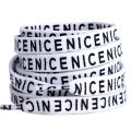 LSGS 1Pair New Letter Printed Laces 1CM Width120CM Length Canvas Sneakers shoelaces Cotton Flat Rope Shoe Laces Sport Running Strings. 