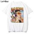 Bad Bunny 100% Cotton Men T Shirt Hop Tees Streetwear Cool Mens Clothing Oversized T-shirt Harajuku T Shirt for Men O-neck. 