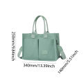 Women Fashion Shoulder Bag Large Capacity Canvas Tote Bags Adjustable Strap Crossbody Bag Multi Pocket Square Work Commuting Bag.