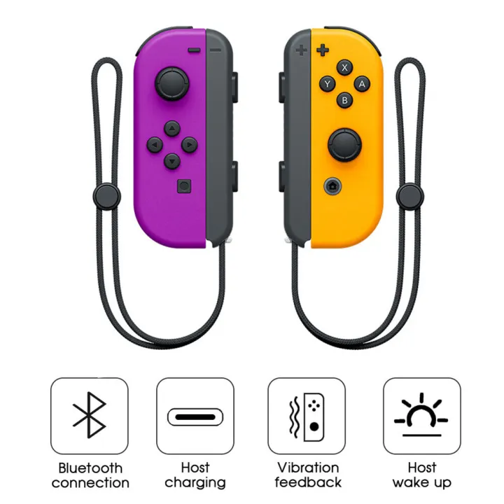 VSheng Switch Controller for Nintendo Joycon Controller with Macro Motion Control, Alternative for Switch Joycon Control Replace for Joycon Switch oled joy cons grip handle crossing grey