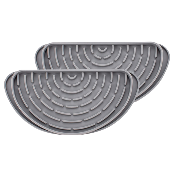 2 Refrigerator Drip Catcher Tray Mini Fridge Water Dispenser Drip Tray Gray Fridge Spills Water Pad