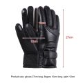 Men Heated Gloves Rechargeable USB Hand Warmer Electric Heating Gloves Winter Cycling Thermal Touch Screen Bike Gloves Windproof. 