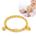 【Beiver Jewelry Store  】Baby Girl Boy Bangles Bracelet Gold Color Pendant Children Jewelry Bangles born Baby Cute Bracelets. 