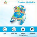 Baby Infant to Toddler Rocker with sleeping sound Baby Rocker-Multicolor. 