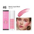 9 Colors Liquid Blush Waterproof Multi-purpose Facial Nourishing Blush Stick Cheek Natural Blusher Cute Korean Makeup For W G2M8. 