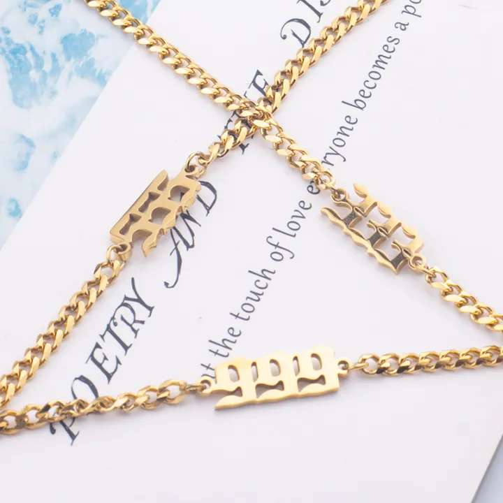 Fashion%20Non%20Tarnish%20Silver%2018K%20Gold%20Plated%20Stainless%20Steel%20Charm%20000-999%20Angel%20Number%20Bracelet%20Jewelry%20For%20Women%20-%20Image%207