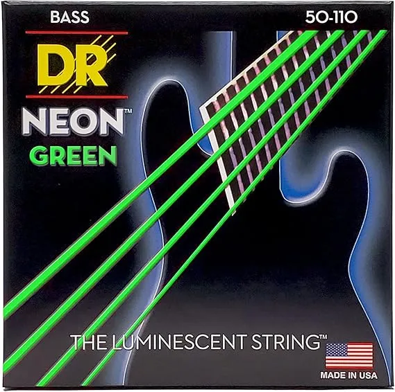DR Strings Hi-Def NEON Green electrick guiter Strings