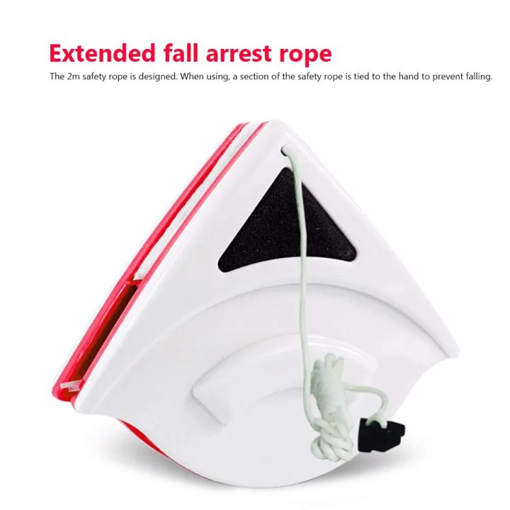 Magnetic Glass Cleaning Brush Anti Falling Rope Double-side Window Cleaner Robot Household Scratchproof for Sliding Door Mirror